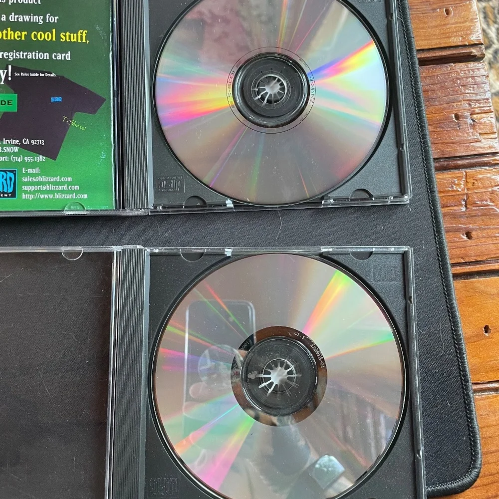 Warcraft II: Tides of Darkness & Beyond The Dark Portal Expansion CD Roms